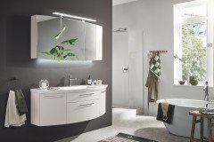 Classic Line von puris - Badezimmer Anthrazit Hochglanz