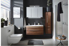 Speed von puris - Badezimmer in Anthrazit Hochglanz