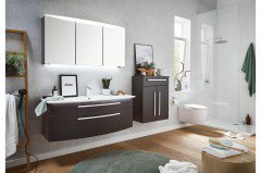 Speed von puris - Badezimmer in Anthrazit Hochglanz