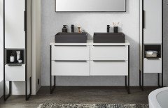 Aspekt von puris - Badezimmer in Eiche sand