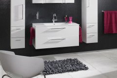 Fresh von puris - Badezimmer in Quarzgrau & Polarweiß