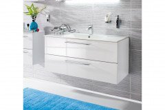 Fresh von puris - Badezimmer in Quarzgrau & Polarweiß