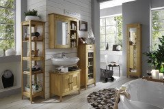 SPLASH-Care von Wohnglücklich - Badezimmer weiße Kiefer