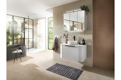 Serie 7200 von Pelipal - Badezimmer in Linea Eiche mit Rillenprofil